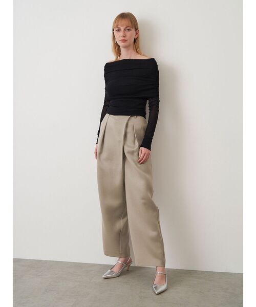 ELENDEEK（エレンディーク）の「フロントレイヤードパンツ（その他パンツ・レディース・ブラック/ベージュ・02/01）」の22枚目の写真