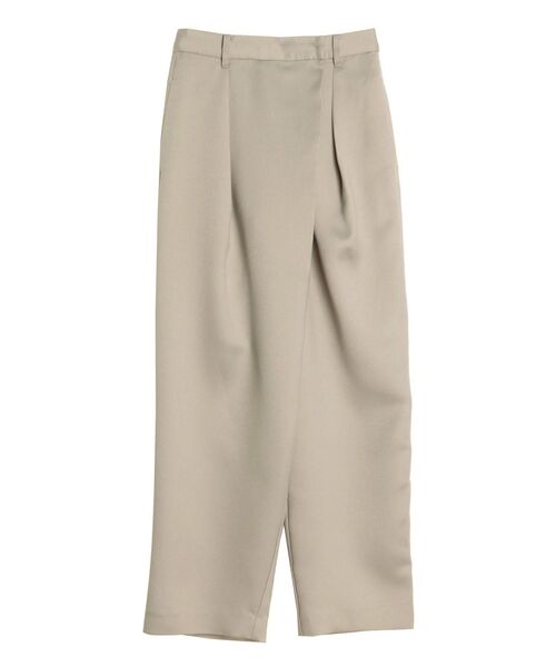 ELENDEEK（エレンディーク）の「フロントレイヤードパンツ（その他パンツ・レディース・ブラック/ベージュ・02/01）」の4枚目の写真