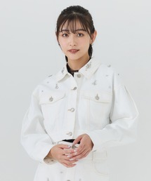 REDYAZEL（レディアゼル）の「【セットアップ可能】ビジューデニムジャケット（デニムジャケット）」