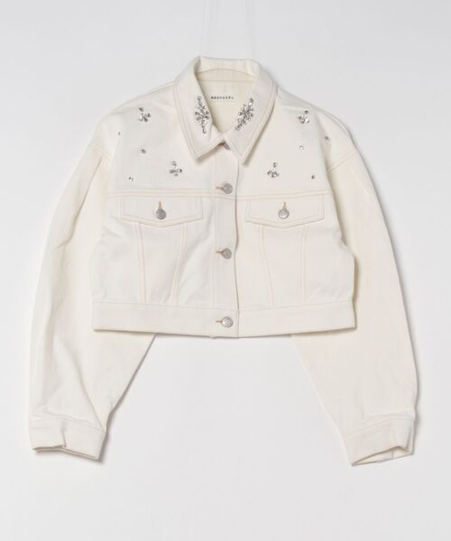 REDYAZEL（レディアゼル）の「【セットアップ可能】ビジューデニムジャケット（デニムジャケット・レディース・ブルー/オフホワイト・FREE）」の17枚目の写真