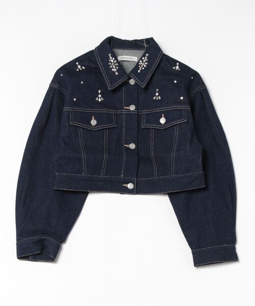 REDYAZEL（レディアゼル）の「【セットアップ可能】ビジューデニムジャケット（デニムジャケット・レディース・ブルー/オフホワイト・FREE）」の16枚目の写真