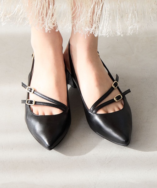 HIMIKO(ヒミコ)の「【Made in Japan】【HIMIKO】【撥水】ダブルベルトスリングバックパンプス/651506(パンプス・レディース・ブルー/プラチナム/ブラック・25.5cm/23.0cm/21.5cm/25.0cm/24.5cm/24.0cm/23.5cm/22.5cm/22.0cm)」の21枚目の写真