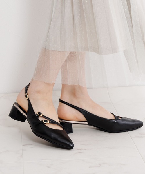 新品 HIMIKO撥水レザー 本革サイドゴアパンプス 定価 2.6万 晴雨兼用 HIMIKO（ヒミコ）の「【Made in Japan】【HIMIKO】【撥水