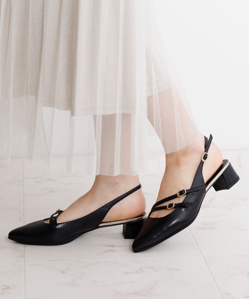 HIMIKO(ヒミコ)の「【Made in Japan】【HIMIKO】【撥水】ダブルベルトスリングバックパンプス/651506(パンプス・レディース・ブルー/プラチナム/ブラック・25.5cm/23.0cm/21.5cm/25.0cm/24.5cm/24.0cm/23.5cm/22.5cm/22.0cm)」の17枚目の写真