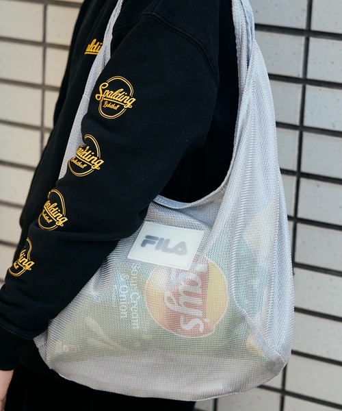 FILA（フィラ）の「【 FILA / フィラ 】 バルーンメッシュ トートバッグ FNI FFI-08（トートバッグ・メンズ・ブラック/ブルー/ピンク/グレー/ブラウン・FREE）」の3枚目の写真