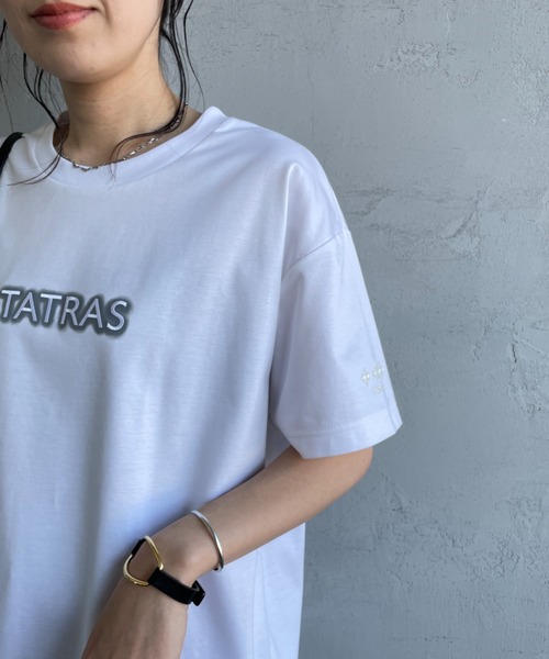 【タトラス】INDEZ ブランド ロゴ 刺繍 Tシャツ セール】[TATRAS/タトラス] 別注 INDEZ ブランドロゴ刺繍 T