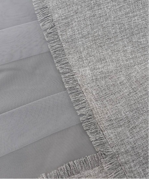 RANDA（ランダ）の「【4サイズ展開】チュールレイヤードジャケットワンピース（ワンピース・レディース・グレー/クリーム/ダークグレー/ベージュ・1/0/00/2）」の9枚目の写真