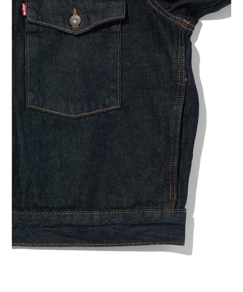 Levi's(リーバイス)の「Levi's/リーバイス ステーションジャケット ダークインディゴ(デニムジャケット・メンズ・ダークインディゴブルー・L/M/S/XL)」の6枚目の写真