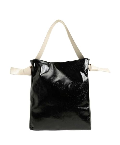 jouetie（ジュエティ）の「フェィクレザーバイカラートートバッグ（トートバッグ・レディース・ピンク/ブラック/ライトブルー・FREE）」の12枚目の写真