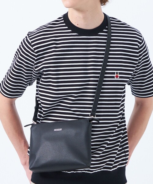 MACKINTOSH PHILOSOPHY(マッキントッシュ フィロソフィー)の「シンセティックシュリンクレザー 2WAYショルダーバッグ(ショルダーバッグ・メンズ・ブラック/ベージュ系その他/ブルー系その他4・FREE)」の4枚目の写真