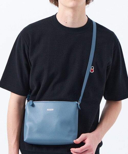 MACKINTOSH PHILOSOPHY(マッキントッシュ フィロソフィー)の「シンセティックシュリンクレザー 2WAYショルダーバッグ(ショルダーバッグ・メンズ・ブラック/ベージュ系その他/ブルー系その他4・FREE)」の5枚目の写真