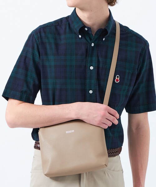 MACKINTOSH PHILOSOPHY(マッキントッシュ フィロソフィー)の「シンセティックシュリンクレザー 2WAYショルダーバッグ(ショルダーバッグ・メンズ・ブラック/ベージュ系その他/ブルー系その他4・FREE)」の6枚目の写真