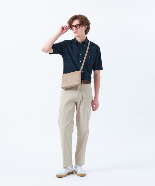 MACKINTOSH PHILOSOPHY(マッキントッシュ フィロソフィー)の「シンセティックシュリンクレザー 2WAYショルダーバッグ(ショルダーバッグ・メンズ・ブラック/ベージュ系その他/ブルー系その他4・FREE)」の9枚目の写真