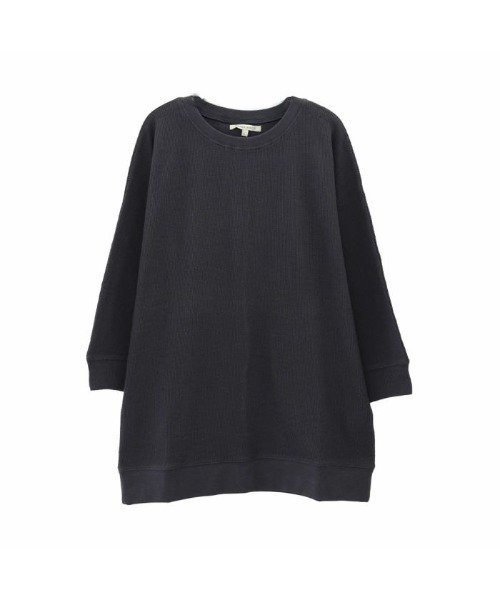 aquagarage(アクアガレージ)の「ワッフルドルマントップス(Tシャツ/カットソー・レディース・モカ/チャコール/アイボリー・M/L)」の8枚目の写真