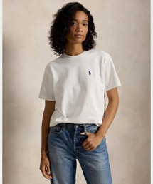 コットン ジャージー クルーネック Tシャツ