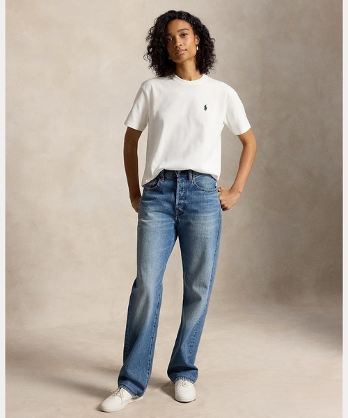 POLO RALPH LAUREN(ポロ ラルフ ローレン)の「コットン ジャージー クルーネック Tシャツ(Tシャツ/カットソー・レディース・ホワイト・M/XS/S/L/XL)」の7枚目の写真