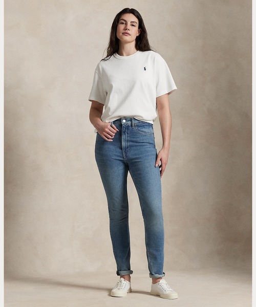 POLO RALPH LAUREN(ポロ ラルフ ローレン)の「コットン ジャージー クルーネック Tシャツ(Tシャツ/カットソー・レディース・ホワイト・M/XS/S/L/XL)」の9枚目の写真