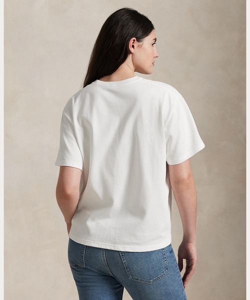 POLO RALPH LAUREN(ポロ ラルフ ローレン)の「コットン ジャージー クルーネック Tシャツ(Tシャツ/カットソー・レディース・ホワイト・M/XS/S/L/XL)」の10枚目の写真