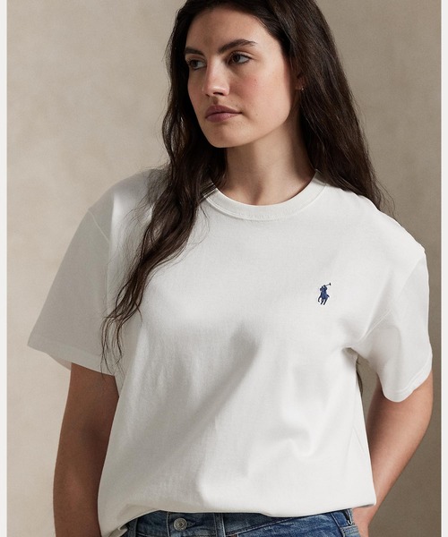POLO RALPH LAUREN(ポロ ラルフ ローレン)の「コットン ジャージー クルーネック Tシャツ(Tシャツ/カットソー・レディース・ホワイト・M/XS/S/L/XL)」の11枚目の写真