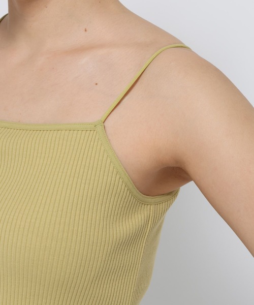 LOWRYS FARM（ローリーズファーム）の「スタイルＵＰアシメショートキャミソール　 288807（キャミソール・レディース・アイボリー/ブラック/ブラック系その他/マスタード・FREE）」の14枚目の写真