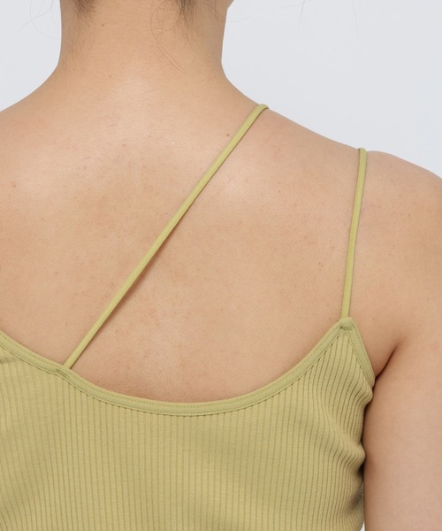 LOWRYS FARM（ローリーズファーム）の「スタイルＵＰアシメショートキャミソール　 288807（キャミソール・レディース・アイボリー/ブラック/ブラック系その他/マスタード・FREE）」の16枚目の写真