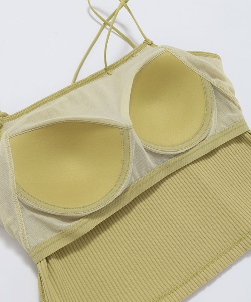 LOWRYS FARM（ローリーズファーム）の「スタイルＵＰアシメショートキャミソール　 288807（キャミソール・レディース・アイボリー/ブラック/ブラック系その他/マスタード・FREE）」の17枚目の写真