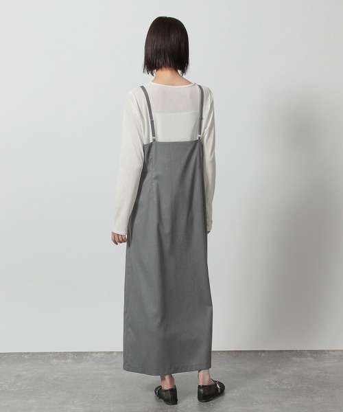 LAKOLE（ラコレ）の「スクエアネックキャミワンピース / 292589（ワンピース・レディース・ブラック/グレー・FREE）」の19枚目の写真