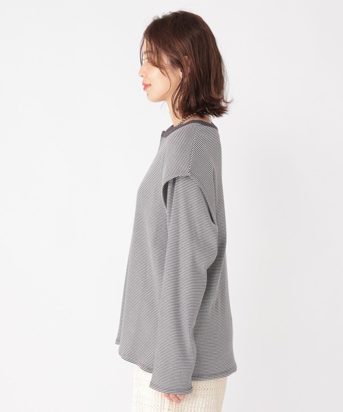 studio CLIP(スタディオクリップ)の「【4WAY】ベスト×ショート丈プルオーバーセットトップス(Tシャツ/カットソー・レディース・グリーン/ピンク/チャコール・FREE)」の8枚目の写真