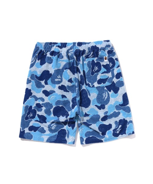A BATHING APE(アベイシングエイプ)の「ABC CAMO PILE ONE POINT SWEAT SHORTS(スウェットパンツ・メンズ・ブルー/グリーン/ピンク・MEDIUM/X-LARGE/XX-LARGE/LARGE/SMALL)」の5枚目の写真