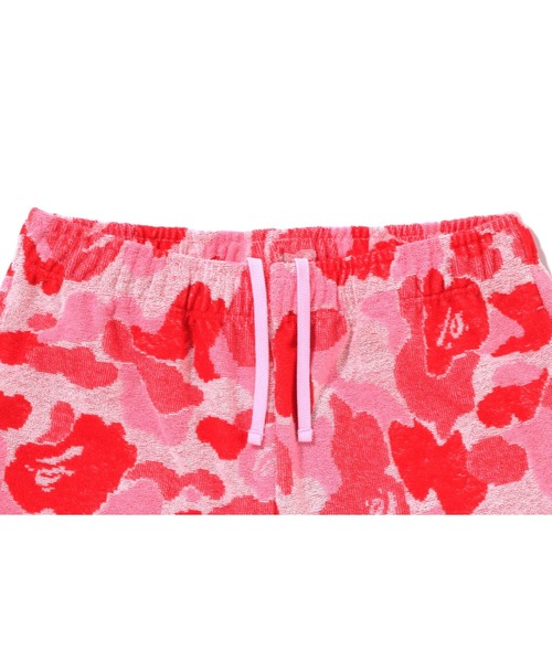 A BATHING APE(アベイシングエイプ)の「ABC CAMO PILE ONE POINT SWEAT SHORTS(スウェットパンツ・メンズ・ブルー/グリーン/ピンク・MEDIUM/X-LARGE/XX-LARGE/LARGE/SMALL)」の12枚目の写真
