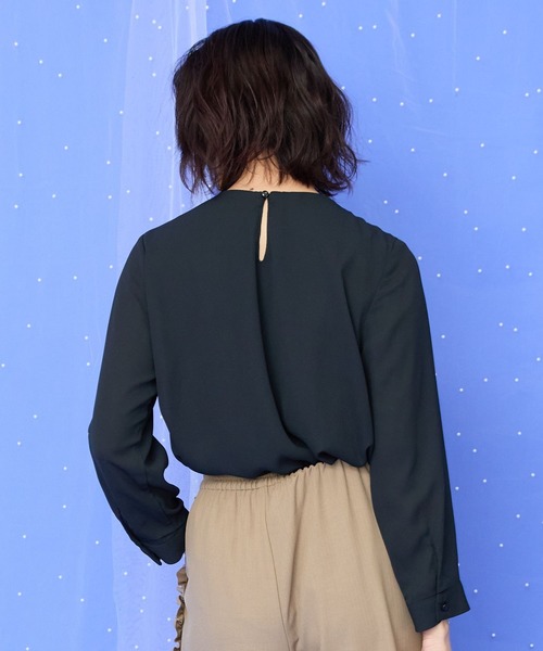 ブラウス シャツ 「JETSET SOLO PLUS」シフォンジョーゼットボウタイブラウス レディース セール】【JETSET SOLO PLUS】シフォンジョーゼットボウタイ