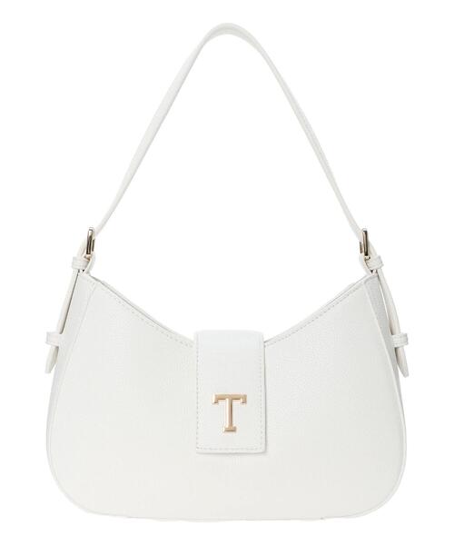 Te chichi（テチチ）の「Tメタルワンショルダーバッグ《2025spring catalog item》（ハンドバッグ・レディース・ブラウン/ホワイト・F）」の2枚目の写真