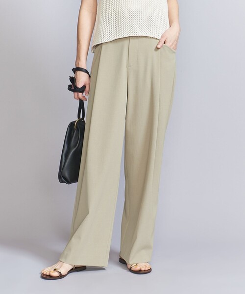 BEAUTY&YOUTH　ポリエステルブレンドバックゴムパンツ BEAUTY&YOUTH UNITED ARROWS｜ポリエステルブレンド ツイル