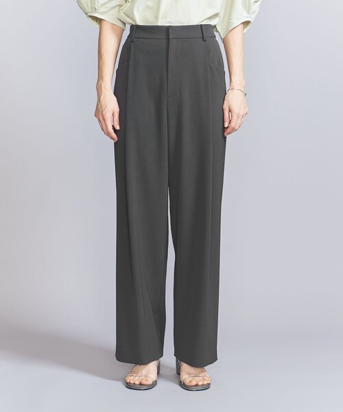 BEAUTY&YOUTH UNITED ARROWS（ビューティーアンドユースユナイテッドアローズ）の「ポリエステルブレンド バックゴム パンツ（その他パンツ・レディース・ダークグレー/ダークブラウン/ライム/ブラック・XS/S/M）」の18枚目の写真