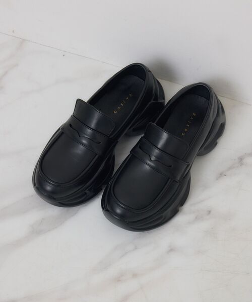 RETRO GIRL（レトロガール）の「スニーカーソールシューズ（その他シューズ・レディース・ブラック/ブラック系その他/オフホワイト・MEDIUM/LARGE）」の9枚目の写真