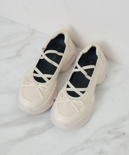RETRO GIRL（レトロガール）の「スニーカーソールシューズ（その他シューズ・レディース・ブラック/ブラック系その他/オフホワイト・MEDIUM/LARGE）」の13枚目の写真
