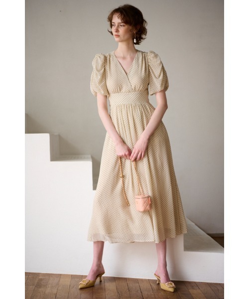 セール】Harper Dress カシュクールプリントドレス（ワンピース