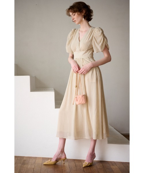 セール】Harper Dress カシュクールプリントドレス（ワンピース