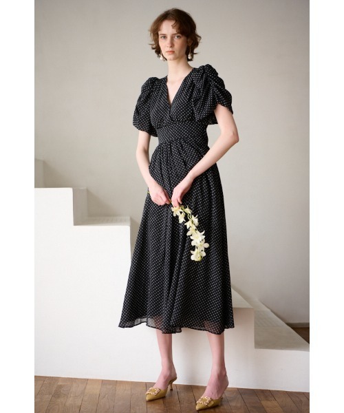 Harper Dress カシュクールプリントドレス（ワンピース）｜Estella.K