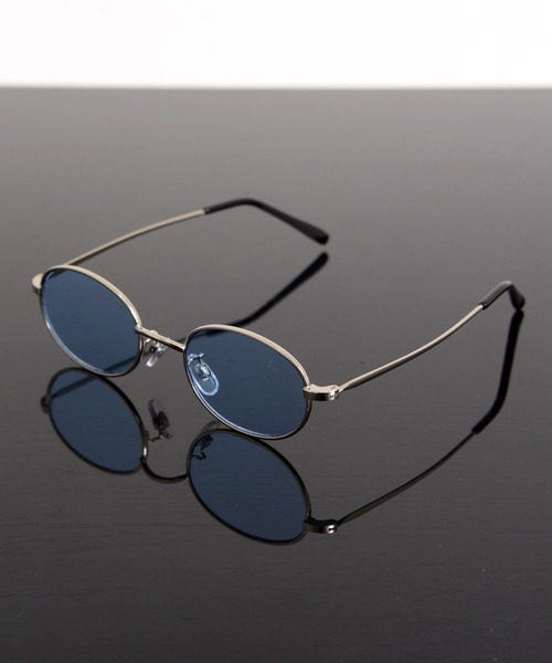 Revo.（レボ）の「OVAL COLOR LENS GLASSES / メタルフレーム オーバル型 カラーレンズ サングラス 伊達メガネ UVカット（メガネ・メンズ・シルバー/ゴールド/ライトグレー/ライトブルー/ライトブラウン・FREE）」の3枚目の写真