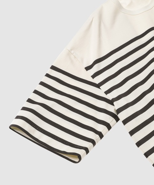 COMME des GARCONS HOMME(コム デ ギャルソン・オム)の「コットン天竺 ボーダー 半袖TEE(Tシャツ/カットソー・メンズ・ホワイト系その他・S/M/L)」の3枚目の写真