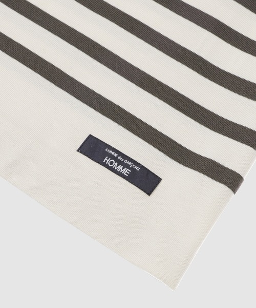 COMME des GARCONS HOMME(コム デ ギャルソン・オム)の「コットン天竺 ボーダー 半袖TEE(Tシャツ/カットソー・メンズ・ホワイト系その他・S/M/L)」の4枚目の写真