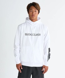 Quiksilver（クイックシルバー）の「BIG CLICKER ZIP HOOD /クイックシルバーロゴジップフーディラッシュガード（水着）（ラッシュガード）」