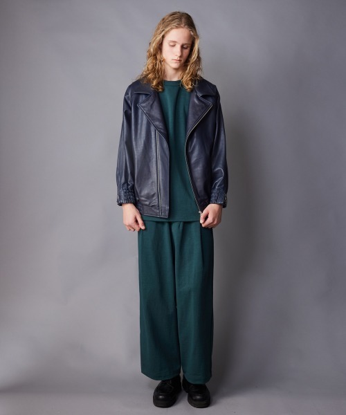 rehacer(レアセル)の「rehacer : Loop Wheel Tank Pants / ループウイール(吊り編み) タンク パンツ(その他パンツ・メンズ・グリーン/ネイビー/ブラック/アイボリー・MEDIUM/SMALL/LARGE)」の13枚目の写真