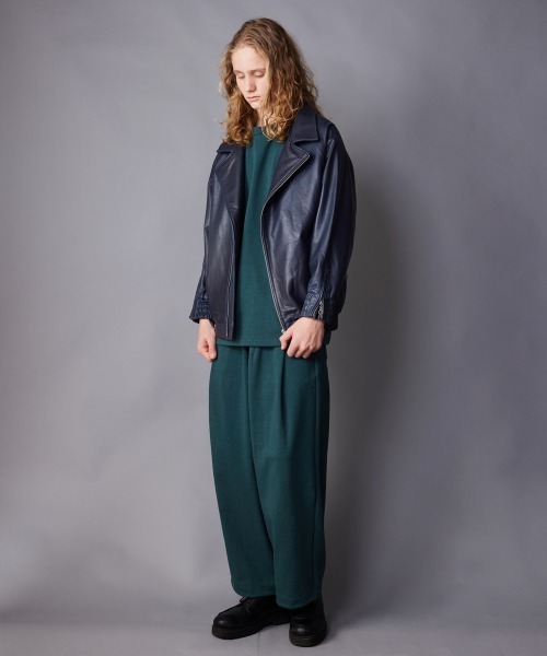 rehacer(レアセル)の「rehacer : Loop Wheel Tank Pants / ループウイール(吊り編み) タンク パンツ(その他パンツ・メンズ・グリーン/ネイビー/ブラック/アイボリー・MEDIUM/SMALL/LARGE)」の14枚目の写真