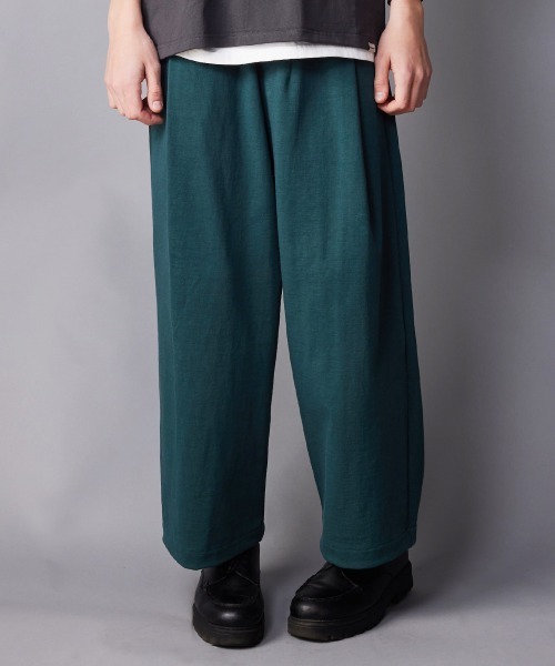 rehacer(レアセル)の「rehacer : Loop Wheel Tank Pants / ループウイール(吊り編み) タンク パンツ(その他パンツ・メンズ・グリーン/ネイビー/ブラック/アイボリー・MEDIUM/SMALL/LARGE)」の12枚目の写真