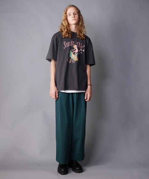 rehacer(レアセル)の「rehacer : Loop Wheel Tank Pants / ループウイール(吊り編み) タンク パンツ(その他パンツ・メンズ・グリーン/ネイビー/ブラック/アイボリー・MEDIUM/SMALL/LARGE)」の16枚目の写真