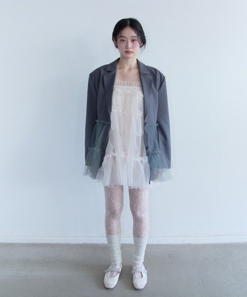 セール】tulle tiered tunic camisole（キャミソール）｜HONEY