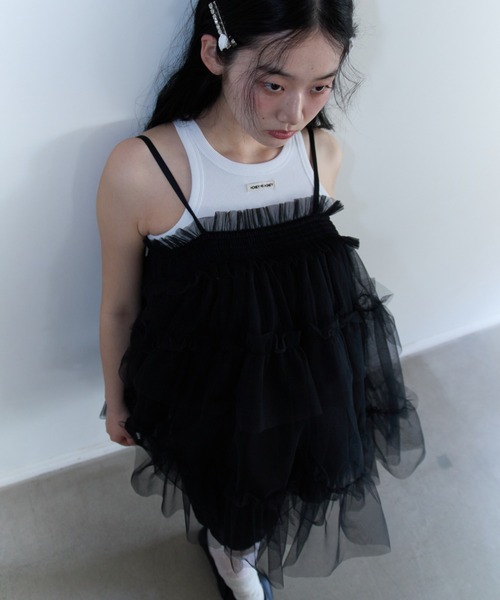 セール】tulle tiered tunic camisole（キャミソール）｜HONEY