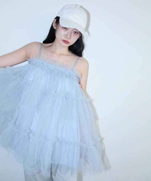 tulle tiered tunic camisole（キャミソール）｜HONEY MI HONEY